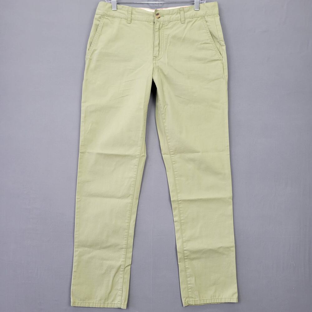 Jack Threads Green Seafoam Flat Front Khaki Pants Classic Straight Men's Size 32